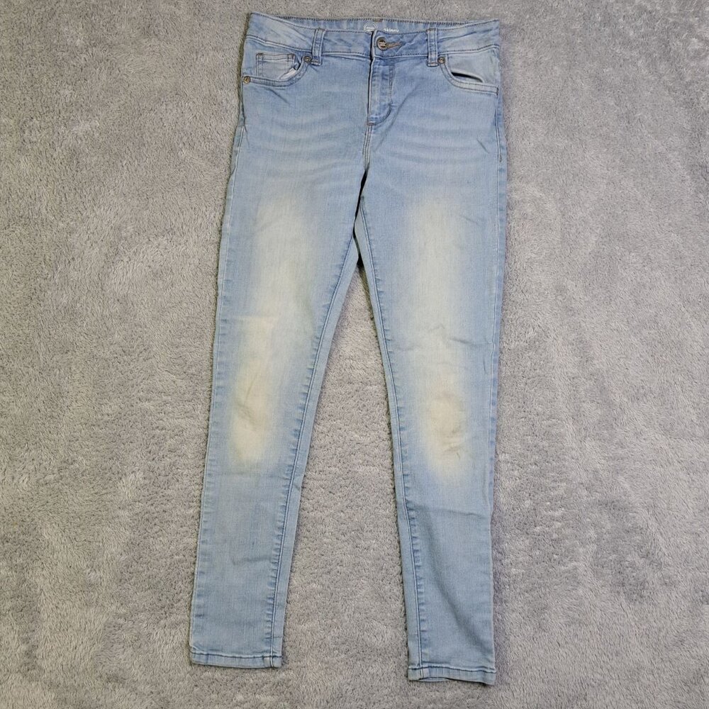 Wonder Nation Girls Blue Skinny Jeans Size 12 Stretch Denim Casual Slim Fit